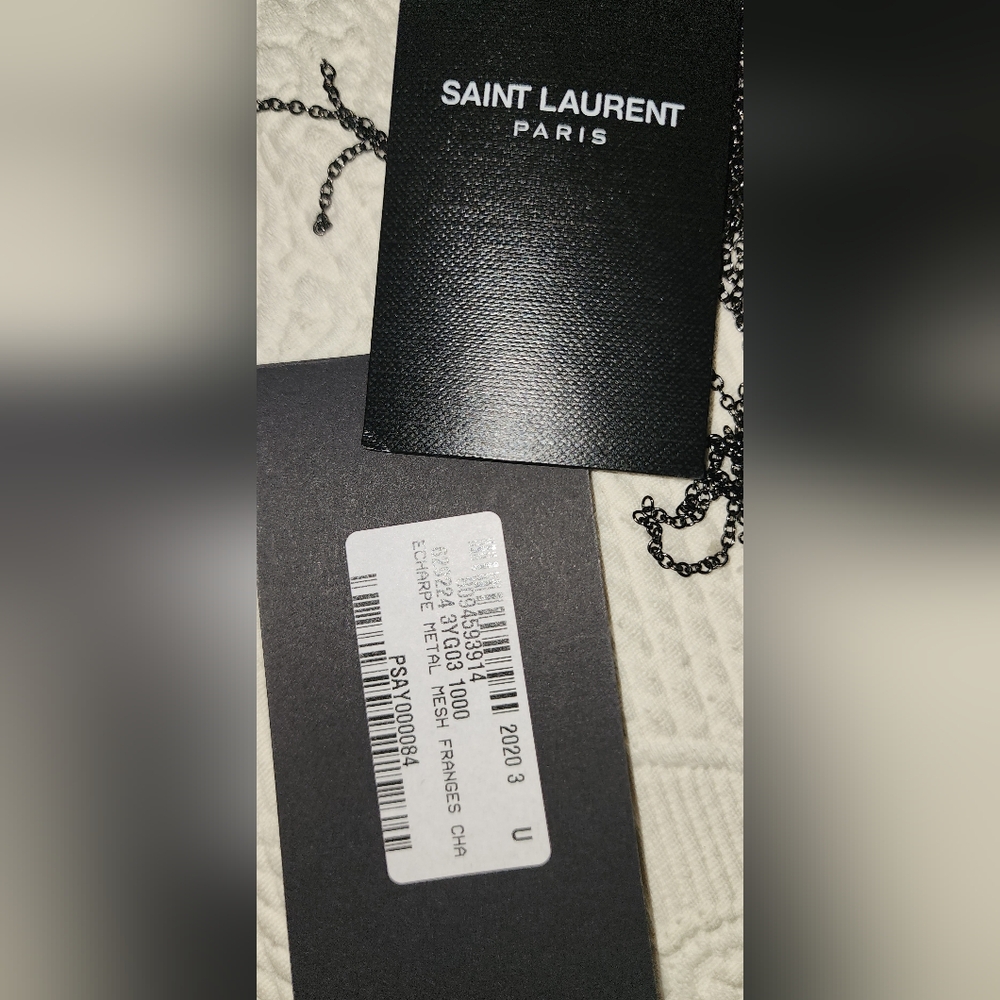 Black Mesh Evening Scarf - Picture 3 of 6